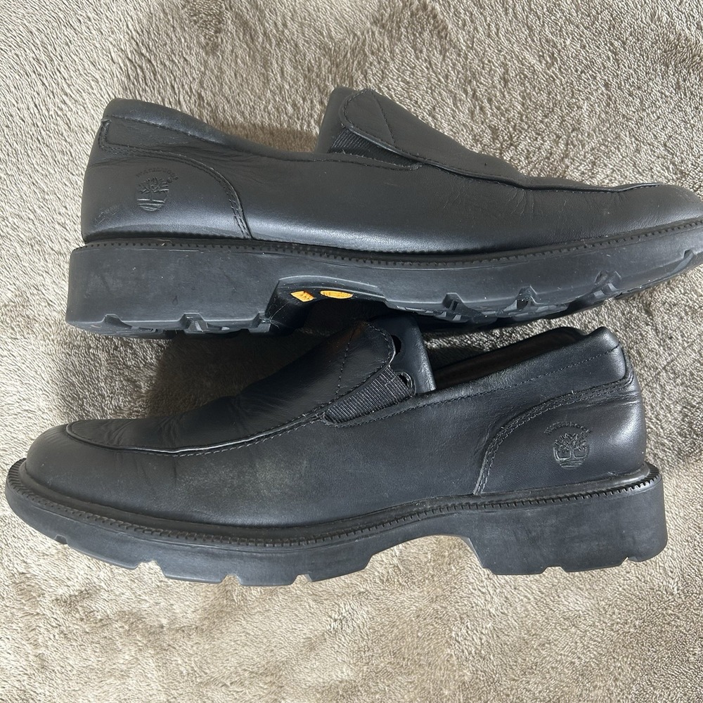 Timberland‎ Smart Comfort Waterproof Black Leather Slip-On Loafer Men's Size 8.5